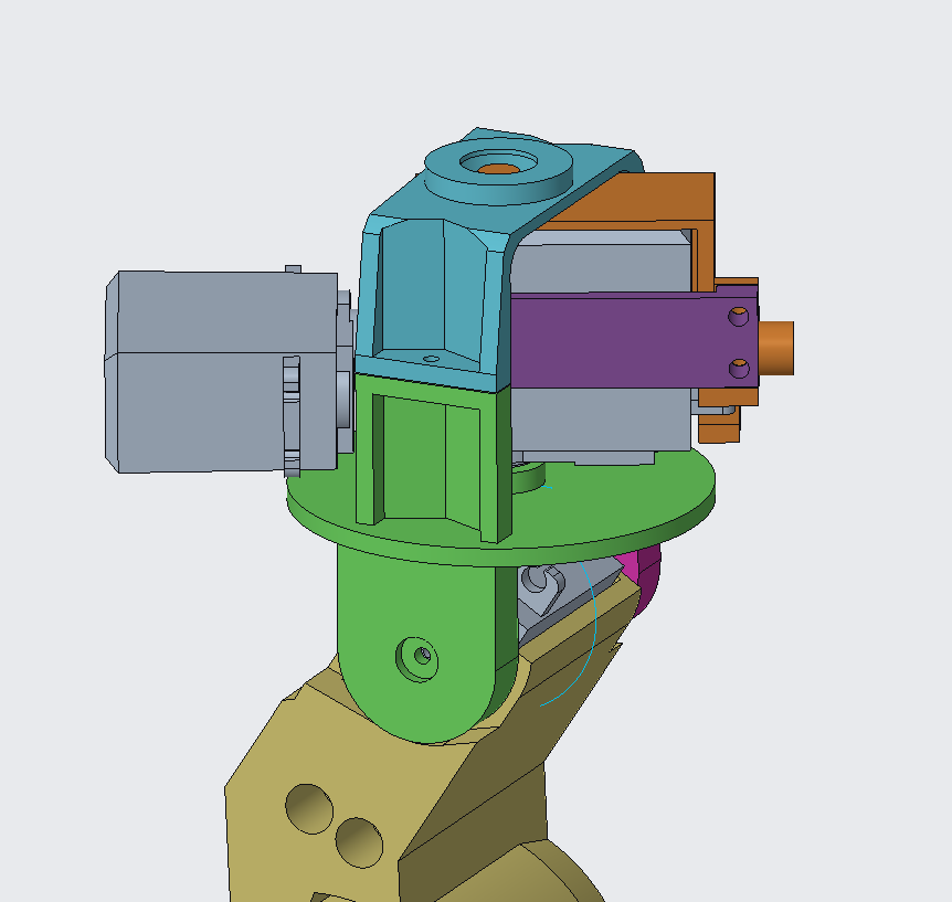 Pitch-Yaw-Roll upper neck, yawed left