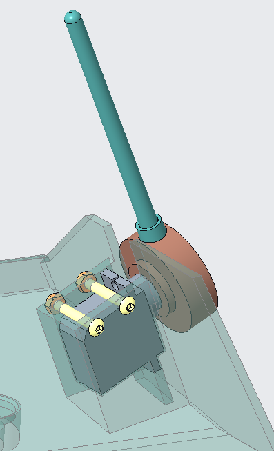 Antennae set up, viewing from inside towards the rear