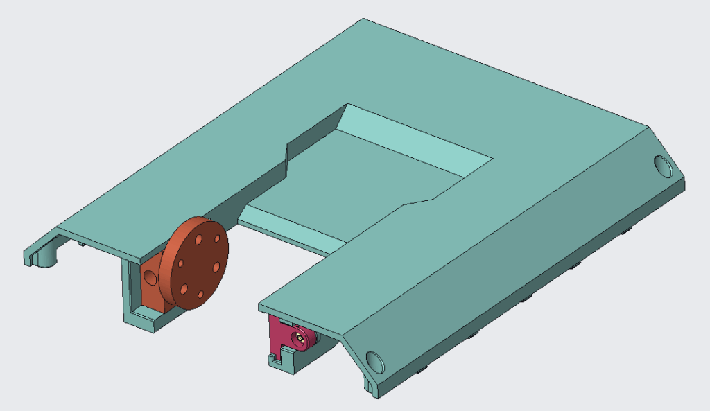Upper torso assembly front view